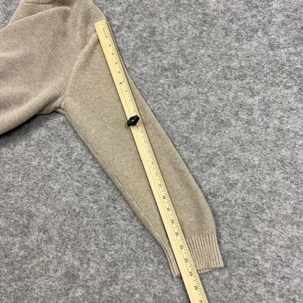 Banana Republic Sweater Mens 2XL Beige Cotton Crewneck Pullover Knit Casual Prep